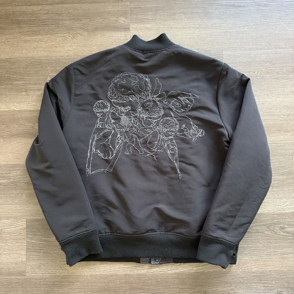 PRPS‎ Reversible Embroidered Bomber Jacket Black Mens L $278